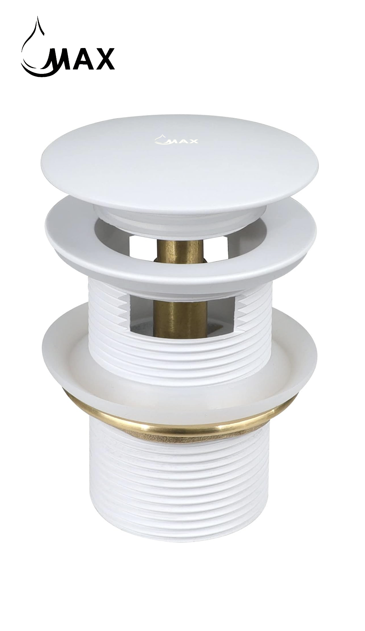 Metal Freestanding Bathtub Drain White Finish