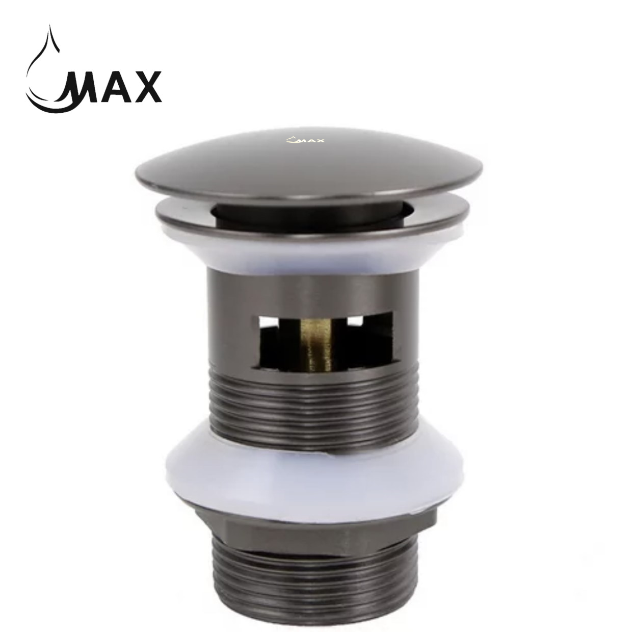 Freestanding Bathtub Drain Metal, Gun Black Finish