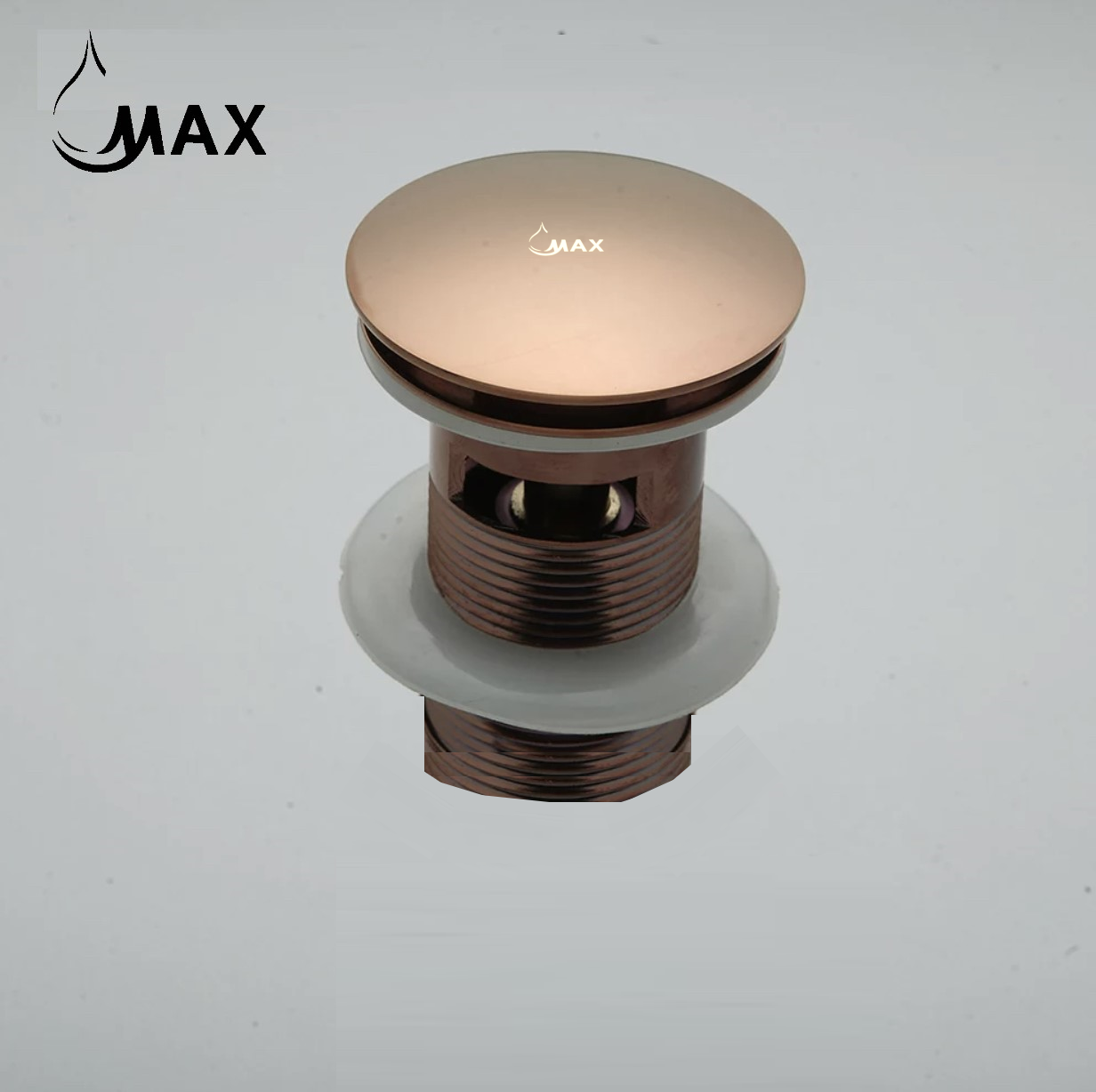 Freestanding Bathtub Drain Metal, Rose Gold Finish