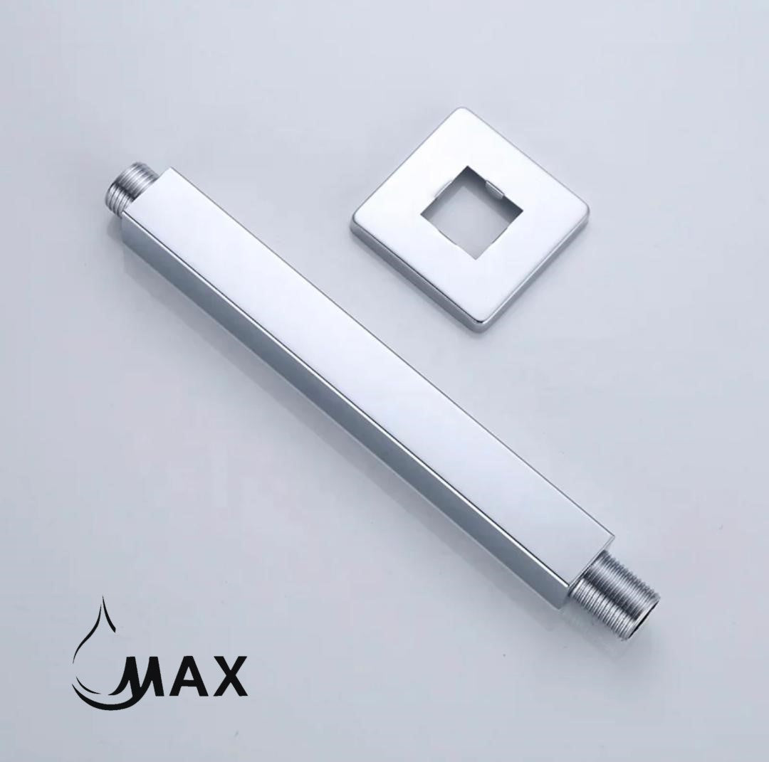 Ceiling Shower Head Arm 6" In Chrome Finish