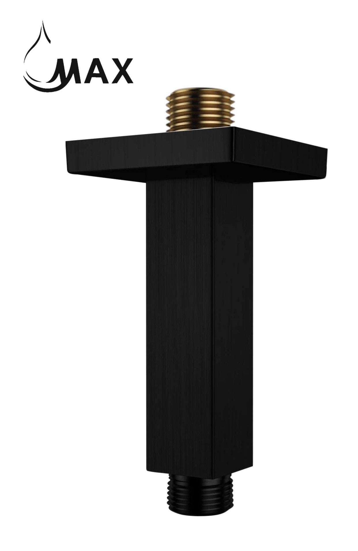Ceiling Shower Head Arm 6" In Matte Black Finish