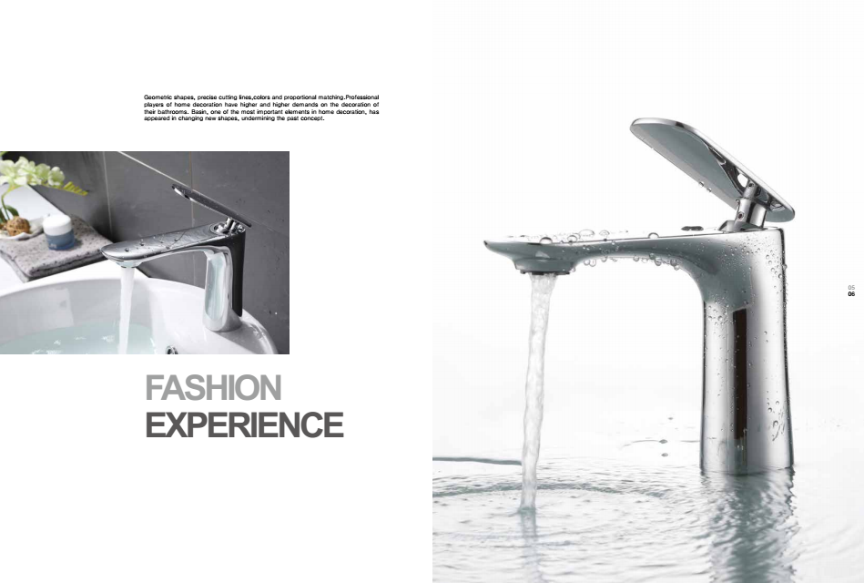Modern Bathroom Faucet Chrome Finish