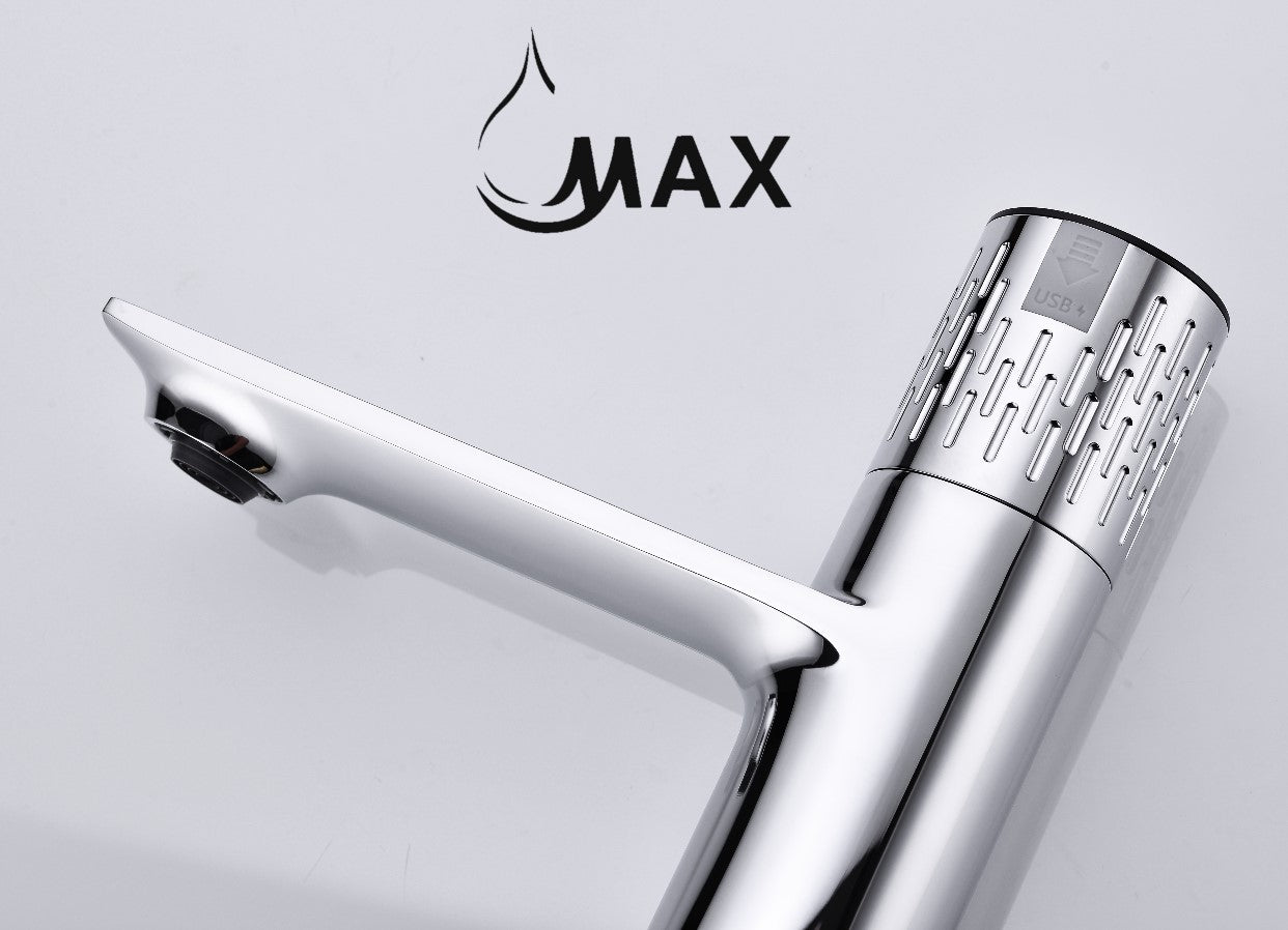 Touchless Motion Bathroom Faucet In Chrome Finish