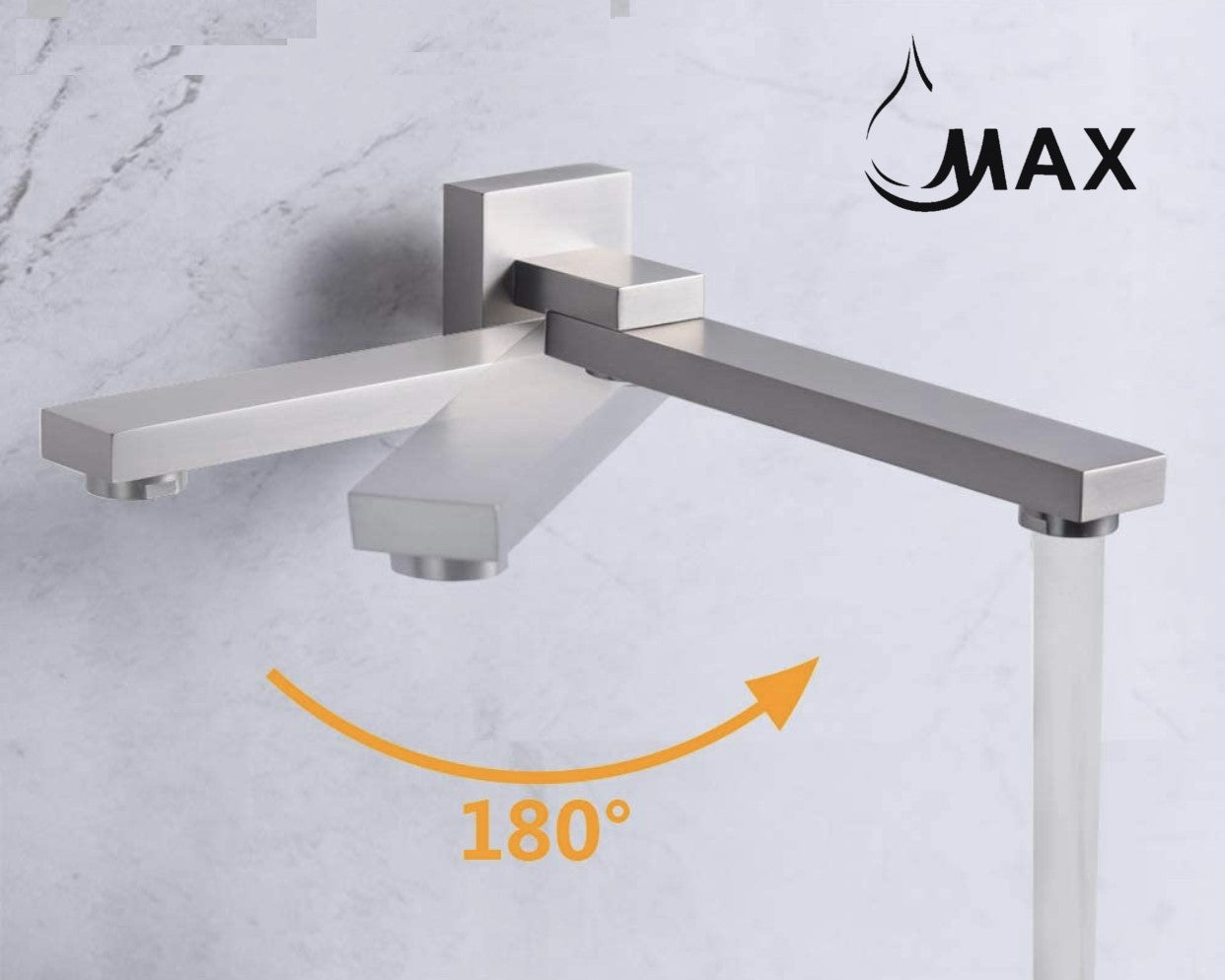 Tub Shower System Set Three Functions With Swirling Water Spout In Brushed Nickel Finish