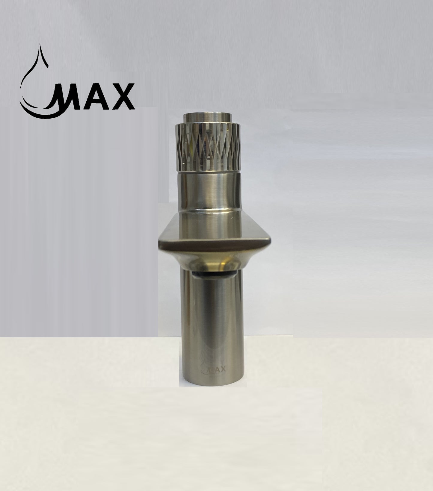 Punch Knob Bathroom Faucet Brushed Nickel Finish