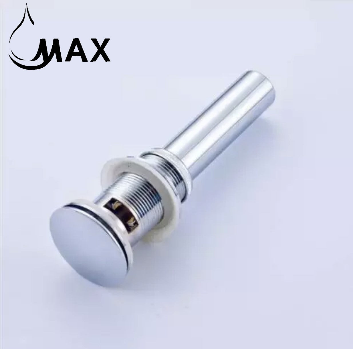 Push Pop Up Sink Drain With Overflow Chrome Finish