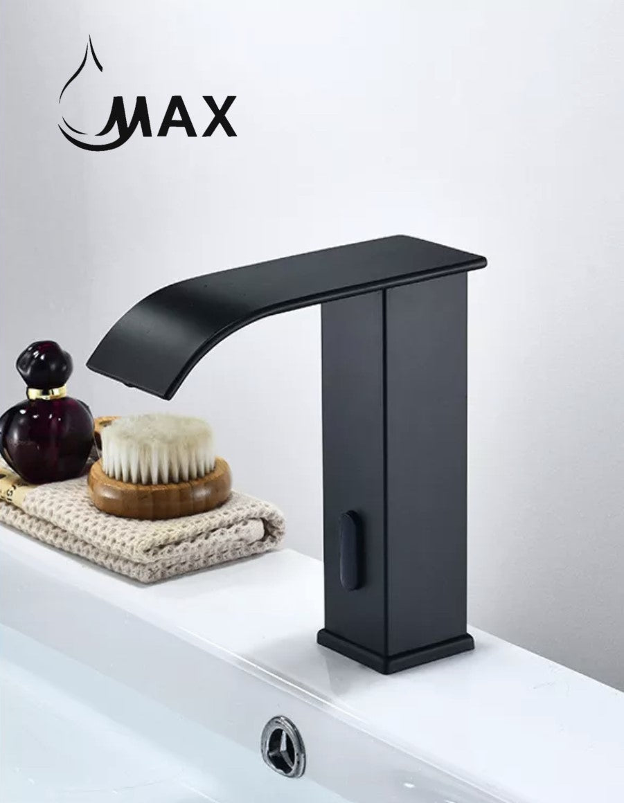 Touchless Bathroom Faucet Matte Black Finish