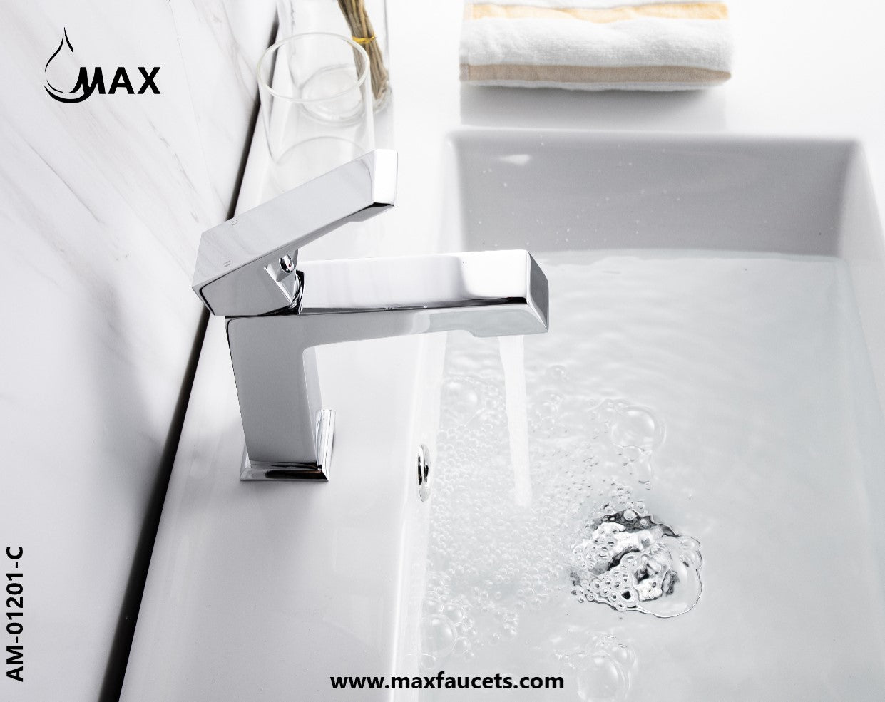 Bathroom Faucet Chrome Finish