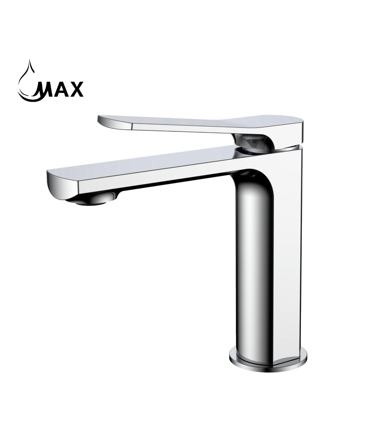 Bathroom Faucet Ultra Thin Long Spout Chrome Finish