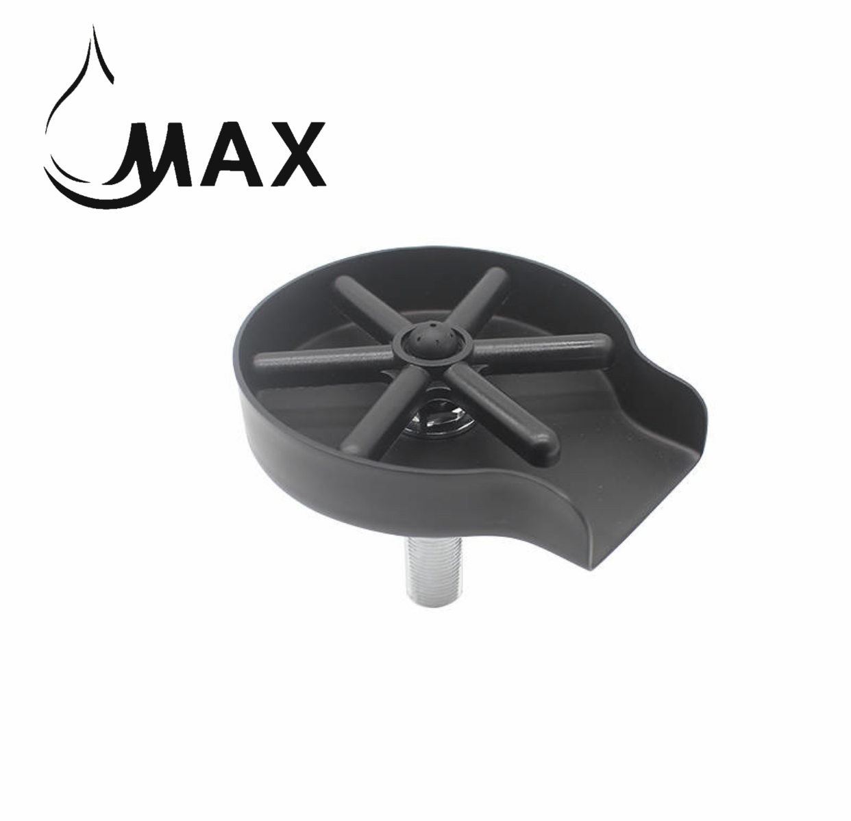 Metal Glass Rinser Matte Black Finish
