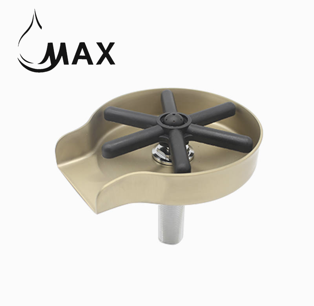 Metal Glass Rinser Brushed Gold Finish