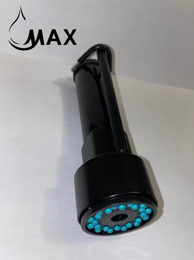Metal Replacement Nozzle Head Kitchen Faucet Spray & Stream Matte Black Finish