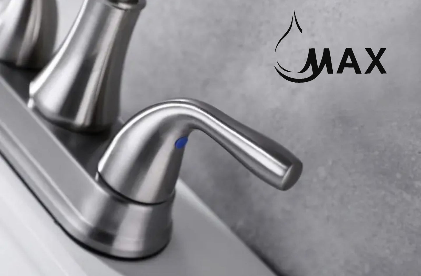 Bathroom Faucet Two Handle Commercial Widespread Brushed Nickel