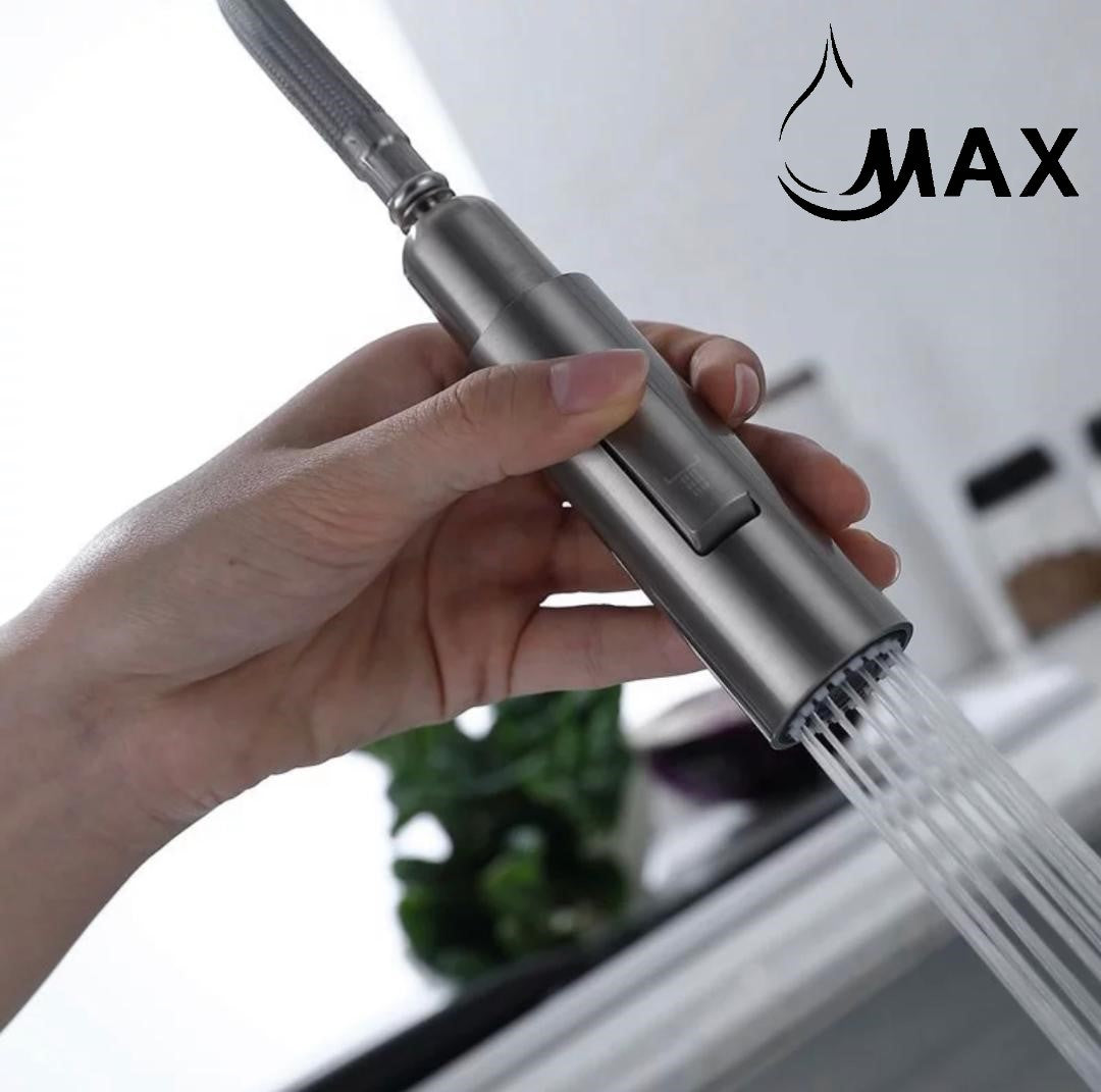 Pull-Out Kitchen Faucet Smart Touch Single Handle Brushed Nickel Finish