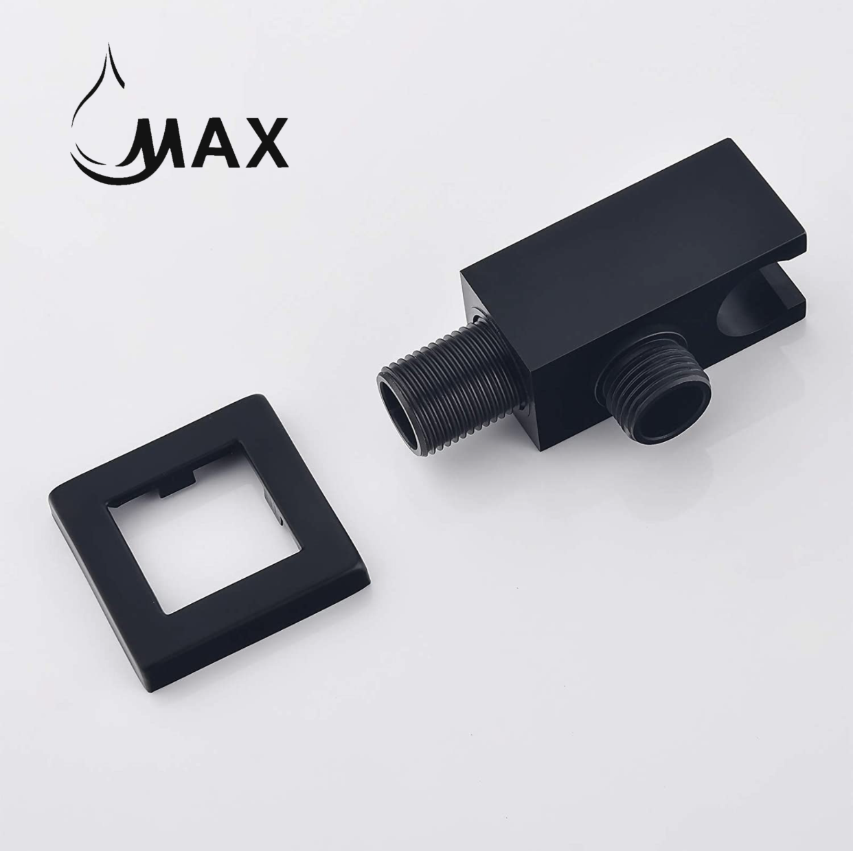 Shower Outlet Elbow With Holder Wall Mounted Matte Black