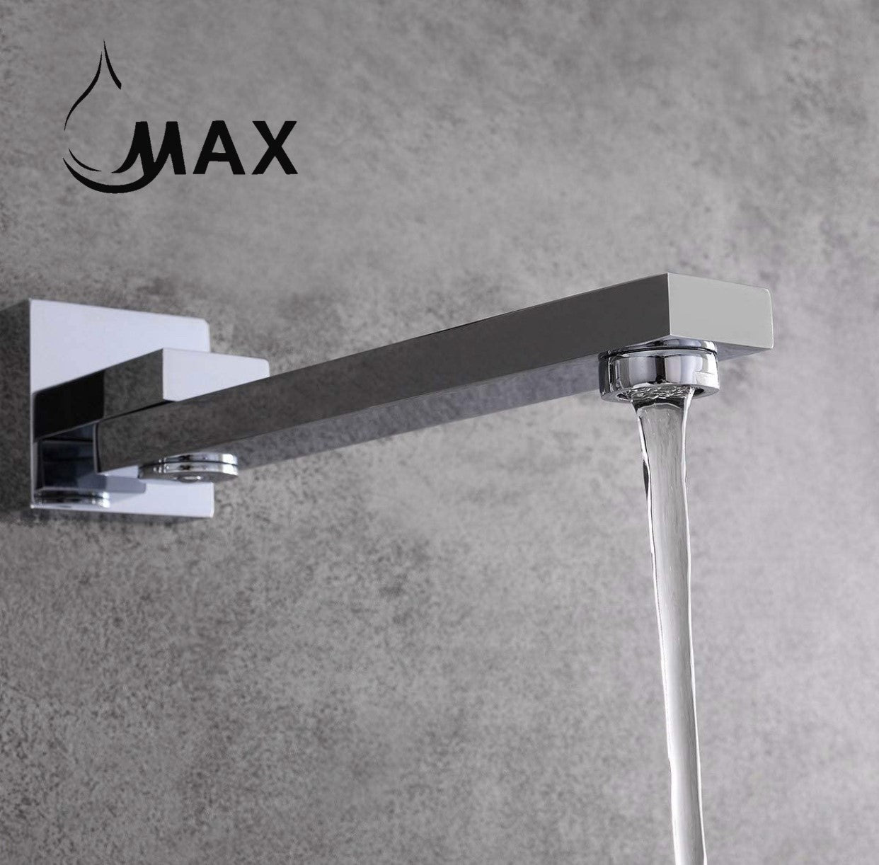 Single Handle Wall Mounted Roman Tub With Hand Shower Chrome Finish