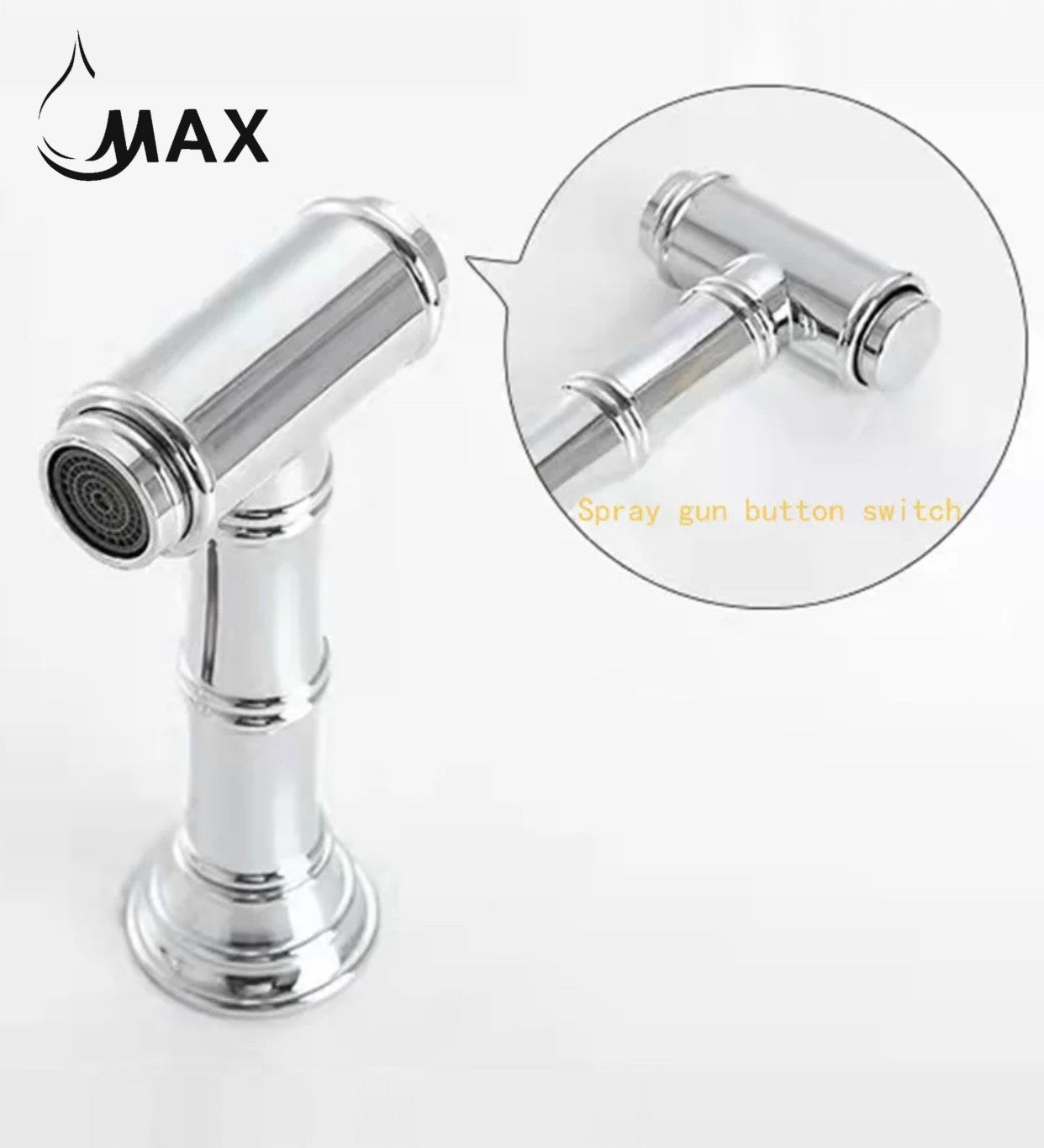 Two-Handle Kitchen Faucet with Spray Pull-Out