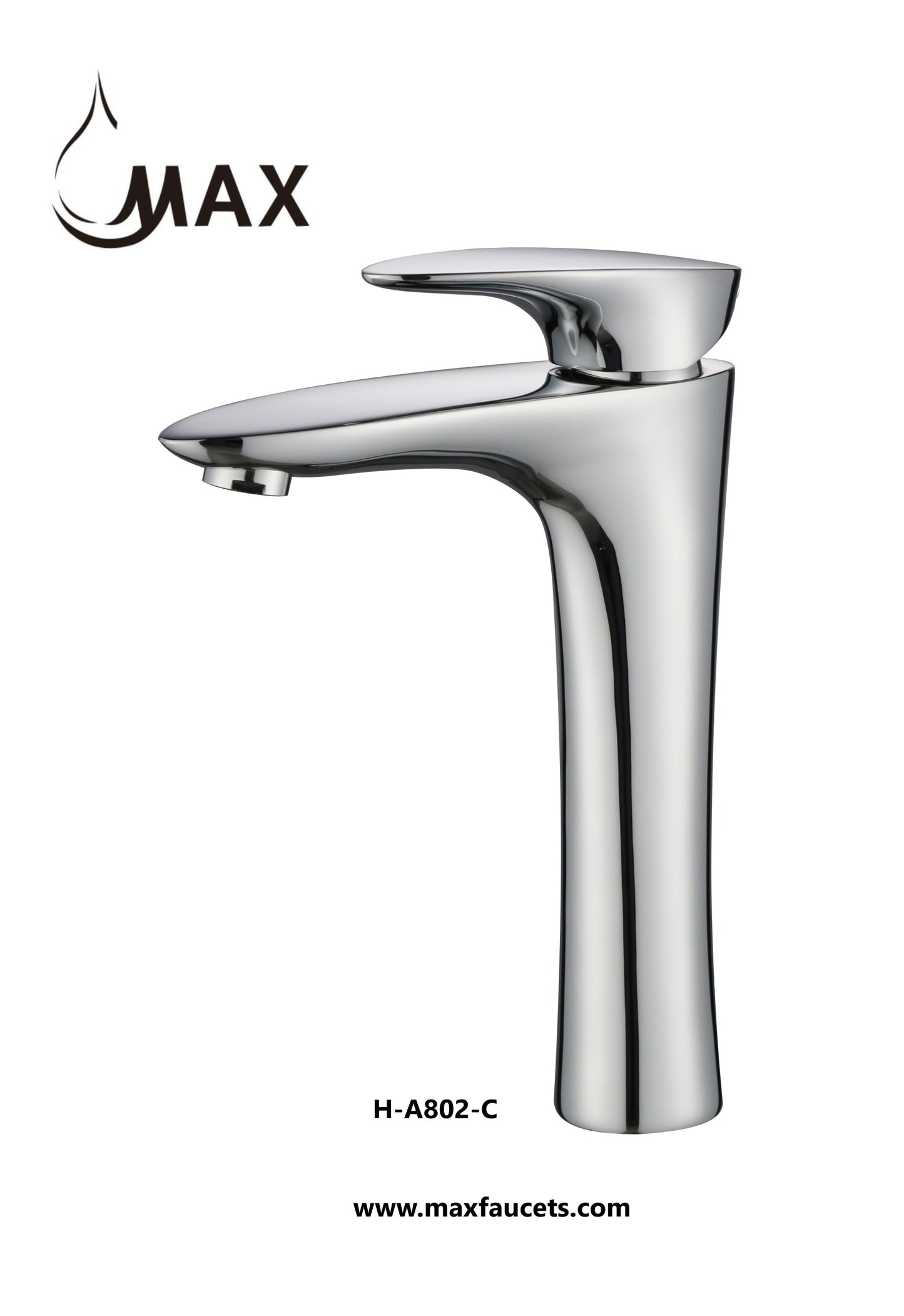 Vessel Bathroom Faucet 11" Chrome Finish