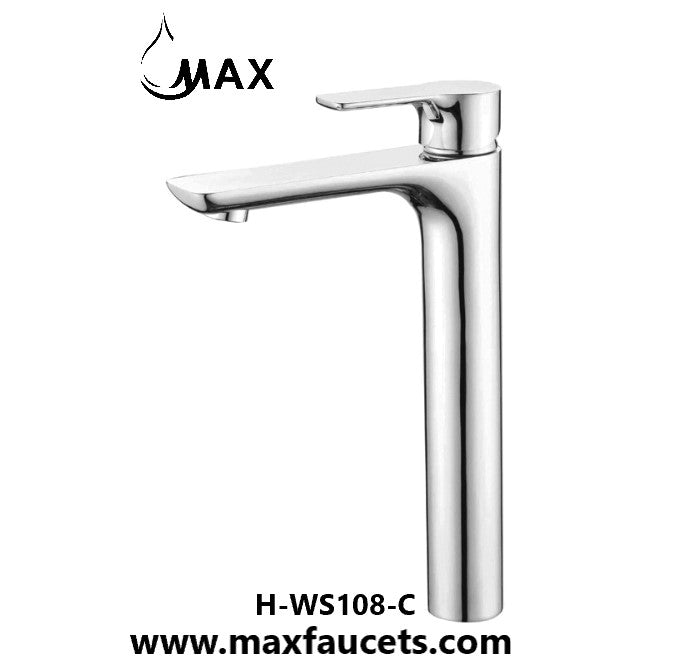 Vessel Sink Bathroom Faucet 12" Chrome Finish