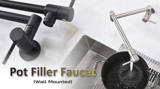 The Ultimate Convenience: MAX Faucets Pot Filler Kitchen Faucet – Wall Mounted, Foldable, and Equipped with Dual Valve Control