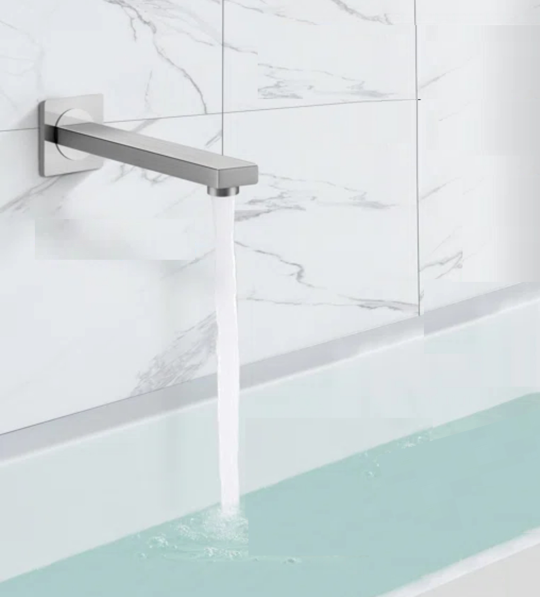 Tub Filler Spout 7" Brushed Nickel