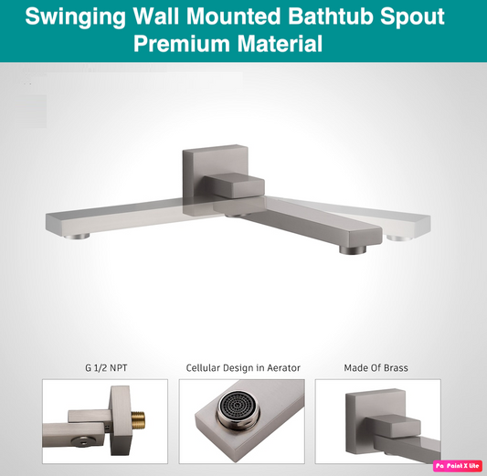 Thermostatic Square Shower System Set Three Functions With Pressure Balance Valve Brushed Nickel Finish