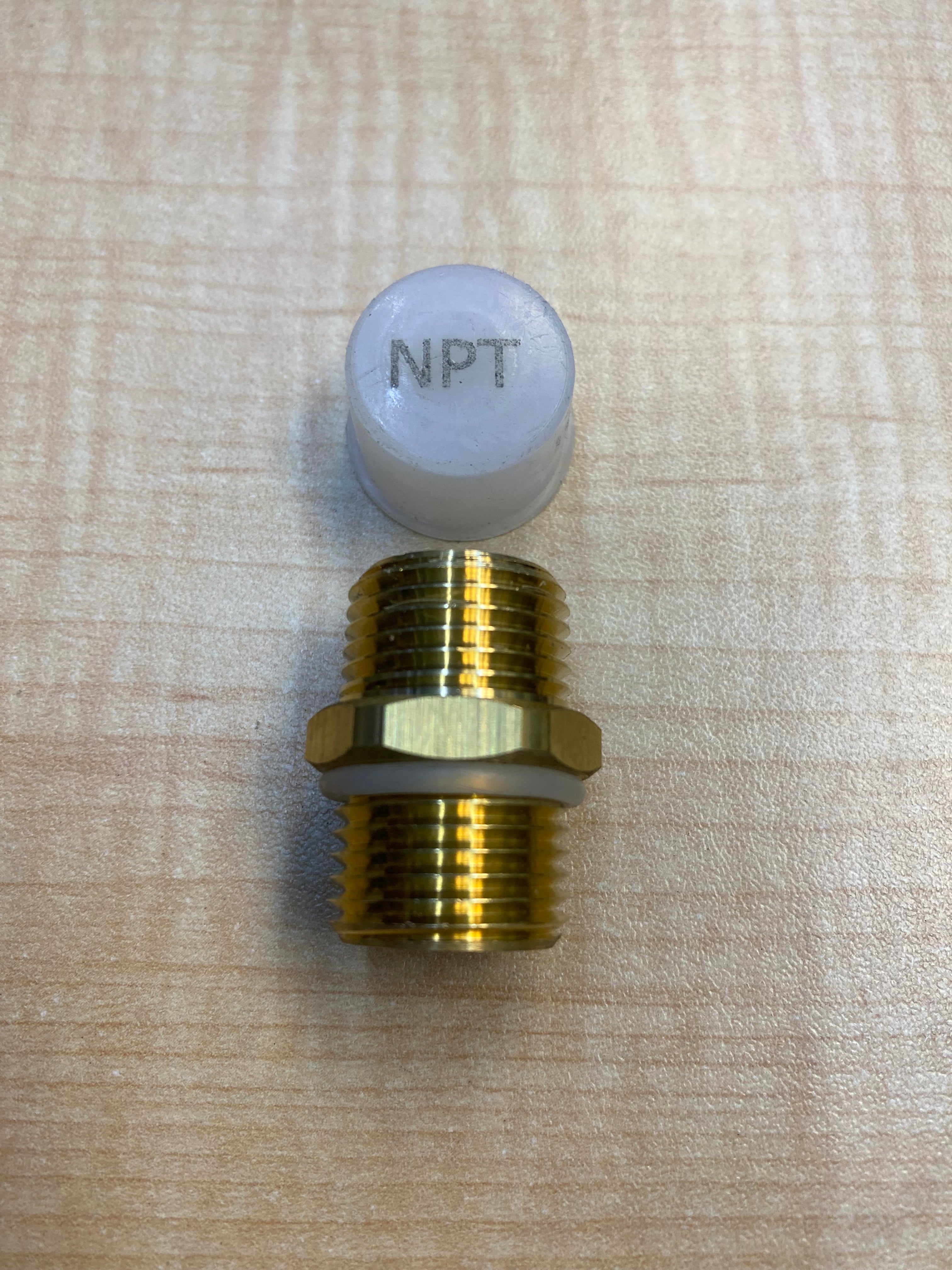 Pipe Fitting Adapter Extension 1/2" G Male x 1/2" NPT Male