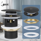 Freestanding Bathtub Drain Metal, Matte Black Finish