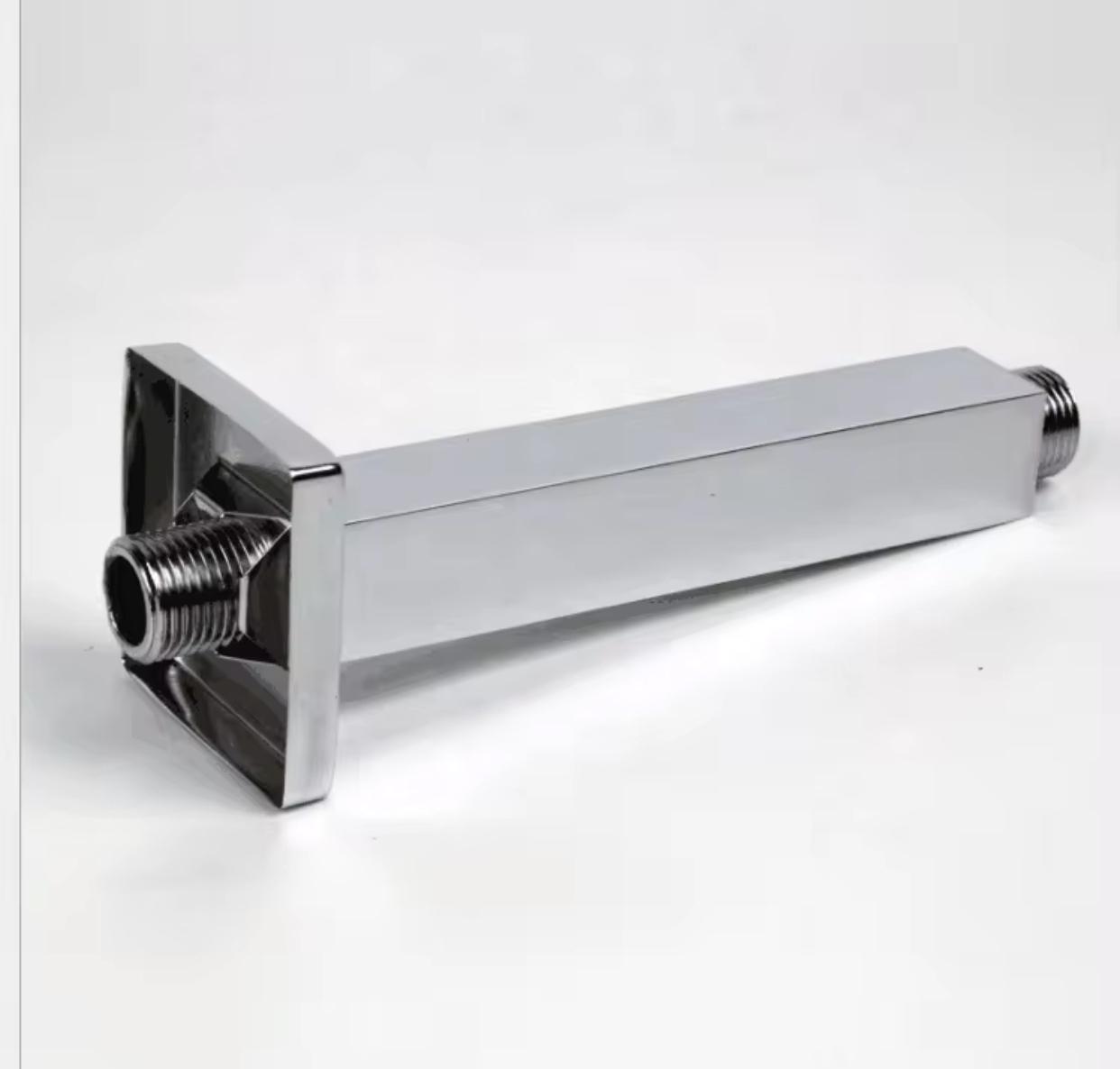 Ceiling Shower Head Arm 16" In Chrome Finish