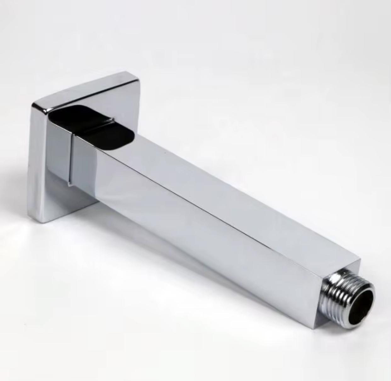 Ceiling Shower Head Arm 16" In Chrome Finish