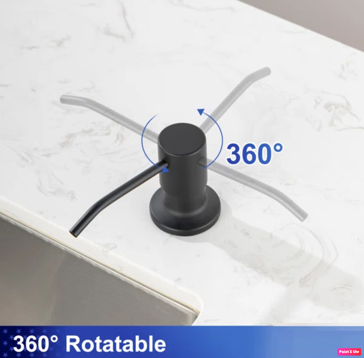 Soap & Lotion Dispenser Matte Black Finish