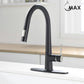 Smart Touch-Less Kitchen Faucet Single Handle Pull-Out 16 Inches Matte Black, Brushed Nickel Finish