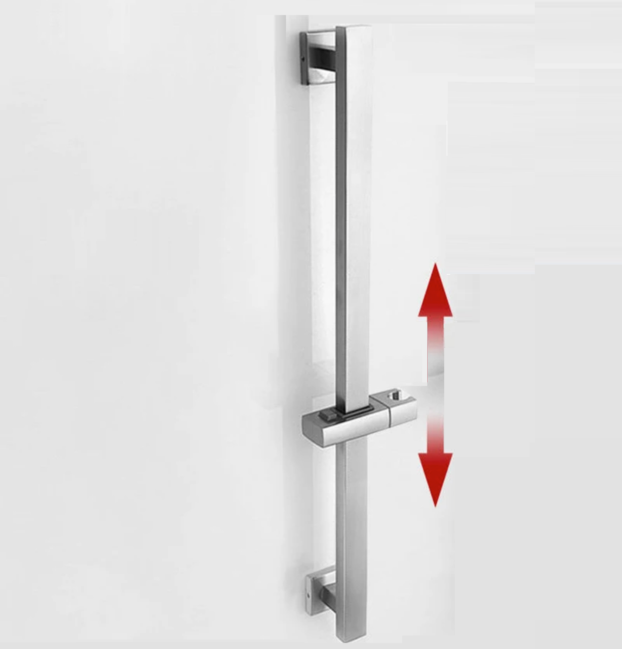 Shower System Three Functions With Hand-Held Slide Bar and Pressure Balance Valve Chrome Finish