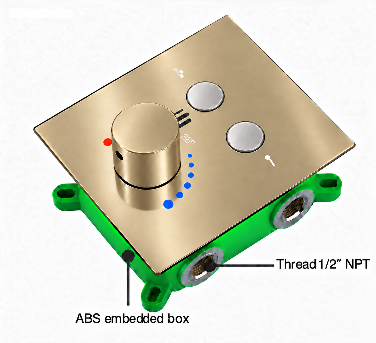 2-function-thermostatic-push-button-shower-valve-brushed-gold