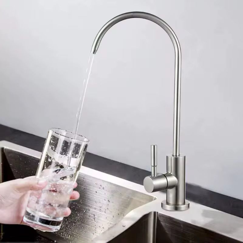 MAX Faucets Brushed Nickel Water Filter Faucet – Single Handle, Non-Air Gap, Drinking Water & Beverage Tap
