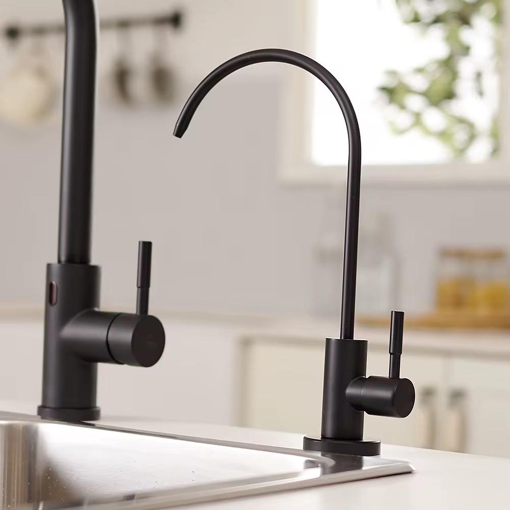 MAX Faucets Matte Black Water Filter Faucet – Single Handle, Non-Air Gap, Drinking Water & Beverage Tap