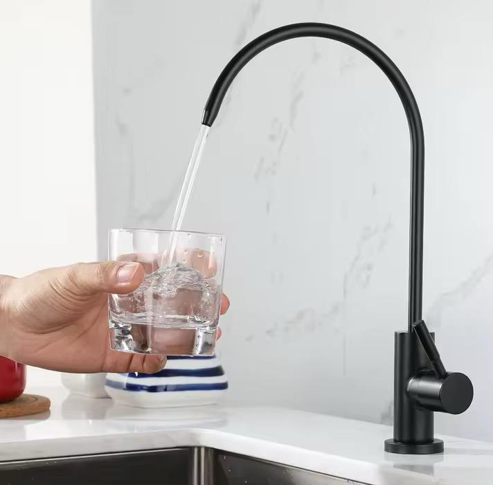 MAX Faucets Matte Black Water Filter Faucet – Single Handle, Non-Air Gap, Drinking Water & Beverage Tap