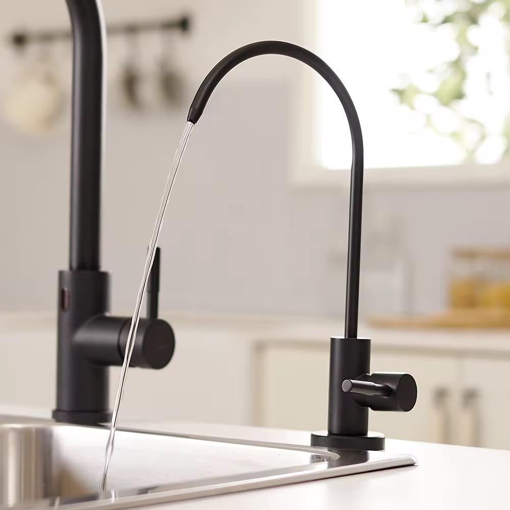 MAX Faucets Matte Black Water Filter Faucet – Single Handle, Non-Air Gap, Drinking Water & Beverage Tap