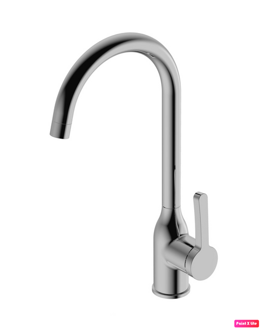 Swivel Kitchen Faucet Single Handle 15" Chrome Finish
