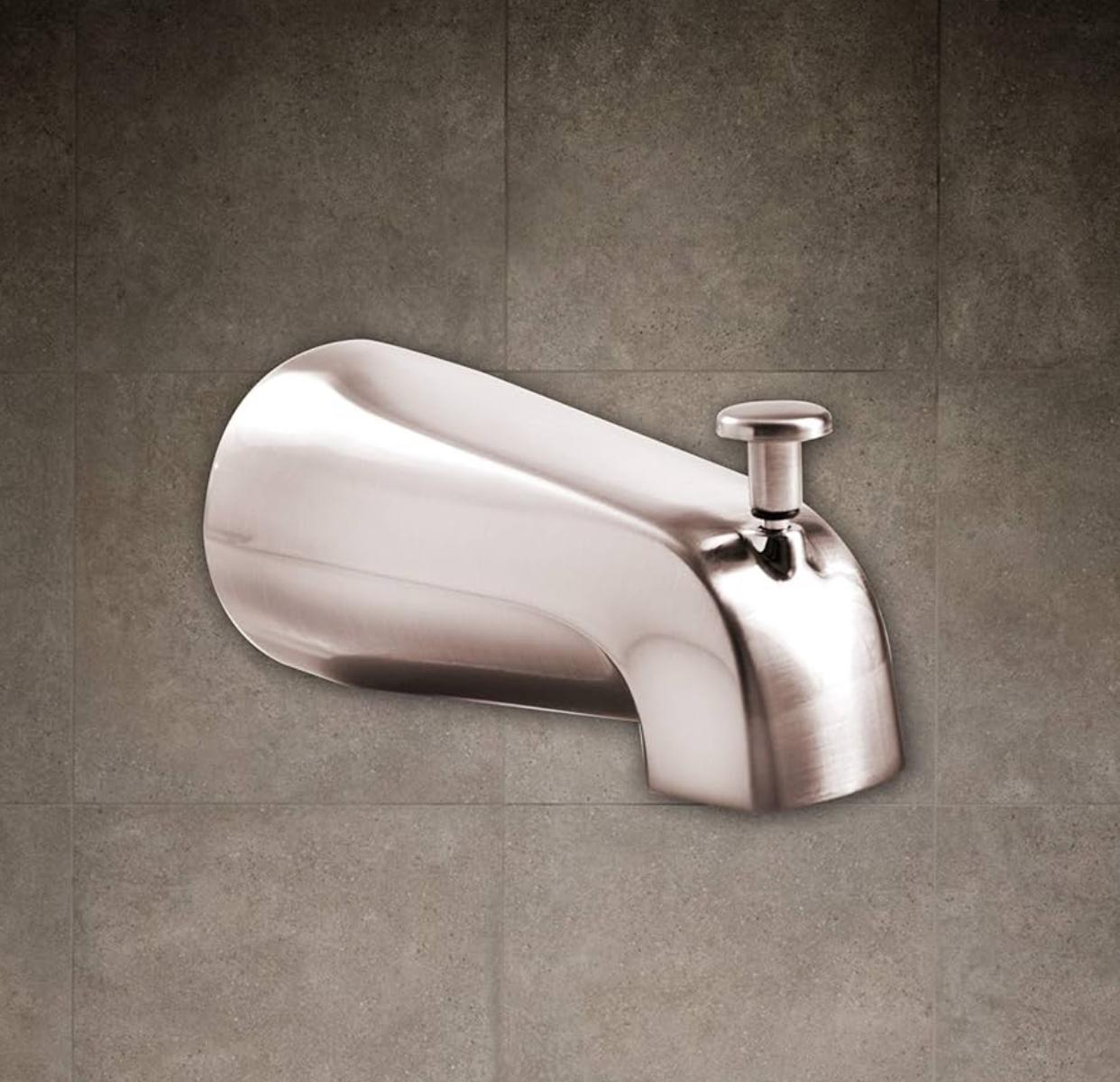 MAX Faucets | Tub Filler Spout 5" With Diverter - Brushed Nickel