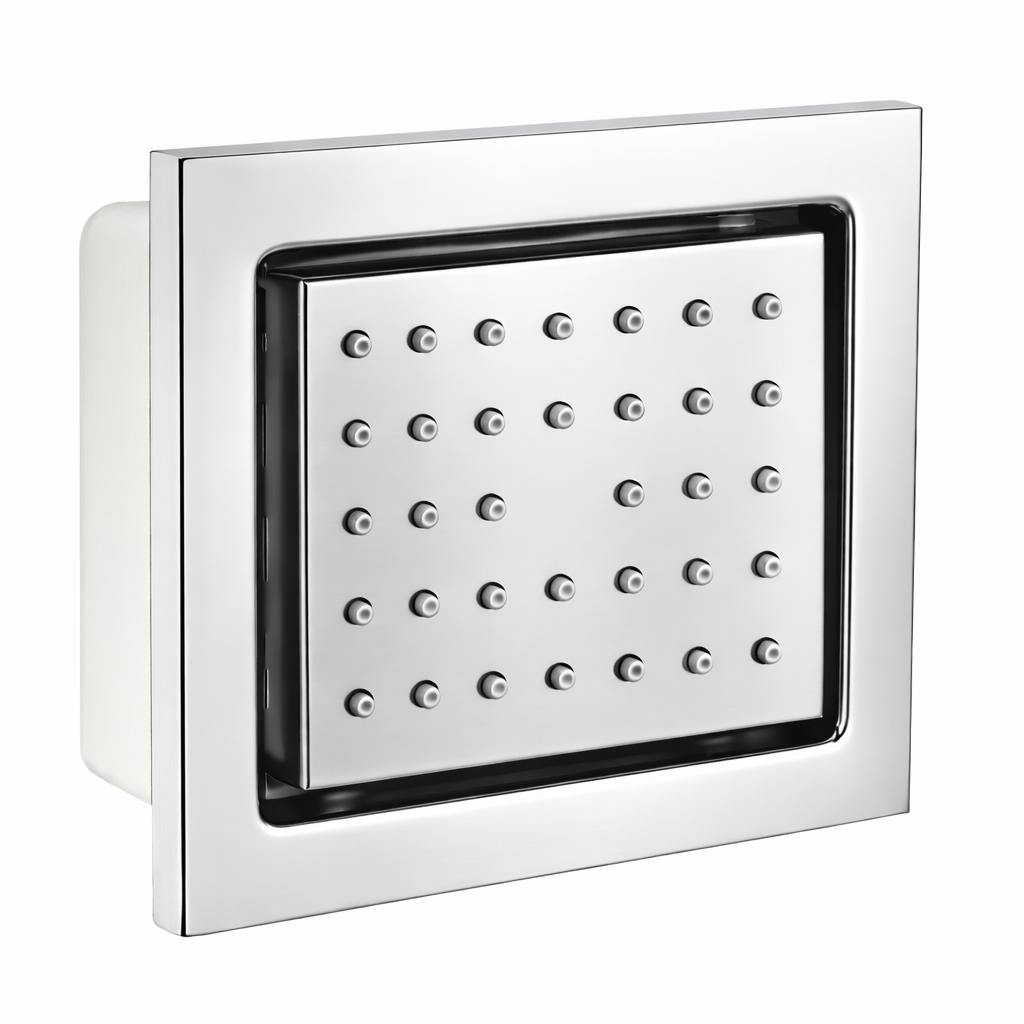 Concealed Rainfall Shower Body Jet Massage with Movable Off Position – Chrome Finish | MAX Faucets