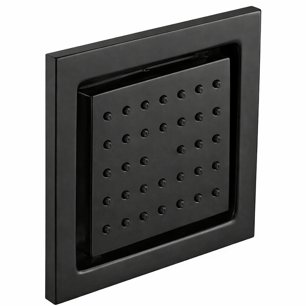 Concealed Rainfall Shower Body Jet Massage with Movable Off Position – Matte Black Finish | MAX Faucets