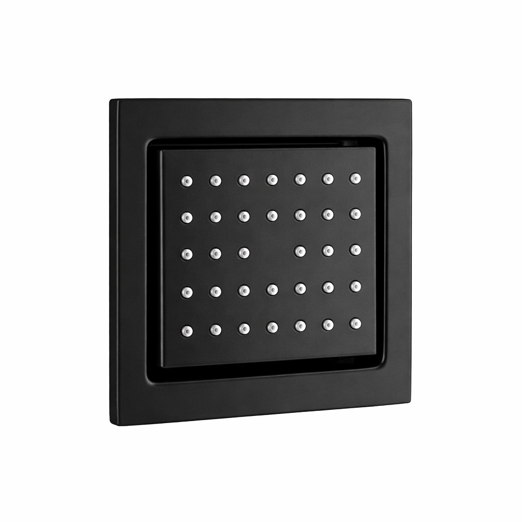 Concealed Rainfall Shower Body Jet Massage with Movable Off Position – Matte Black Finish | MAX Faucets