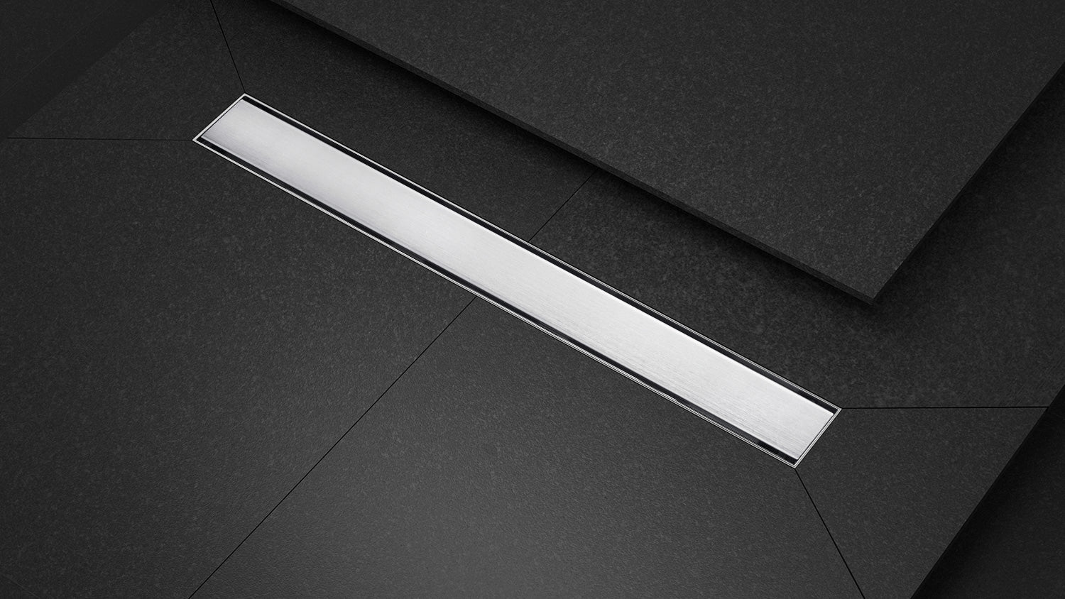 MAX Faucets | 18-Inch Brushed Nickel Linear Shower Drain with Cover – Premium Drainage Solution