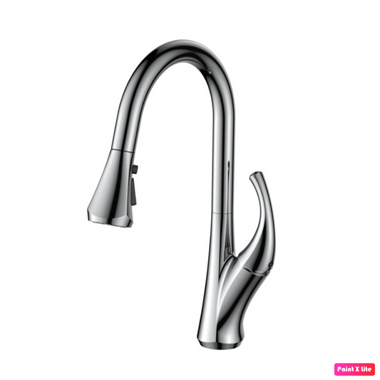 Pull-Out Three Functions Kitchen Faucet In Chrome Finish