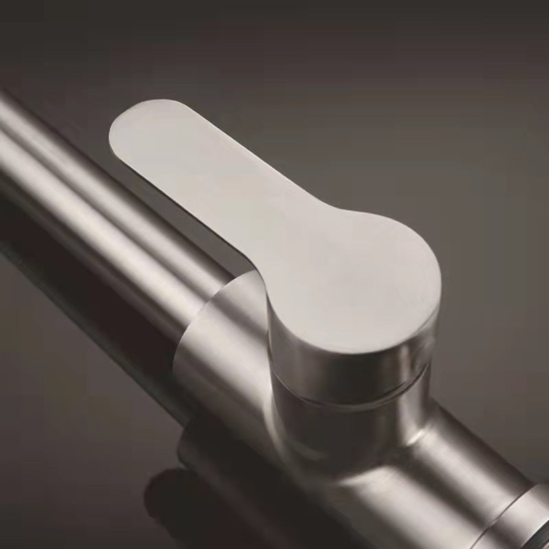 Pull-Out Kitchen Faucet Single Handle 16" Brushed Nickel Finish