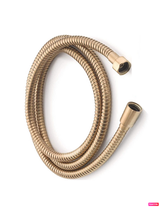 Replacement Handheld Shower Hose Flexbel 60 Inches 150cm Brushed Gold Finish.