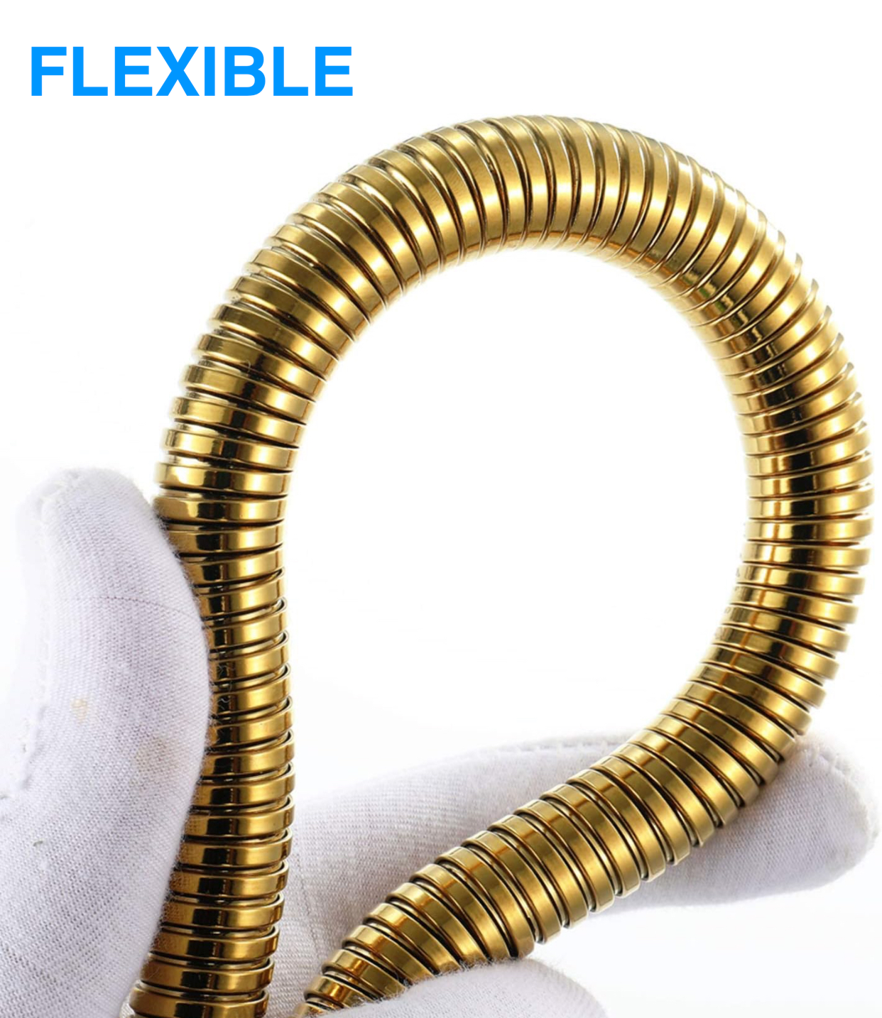 Replacement Handheld Shower Hose Flexbel 60 Inches 150cm Brushed Gold Finish.