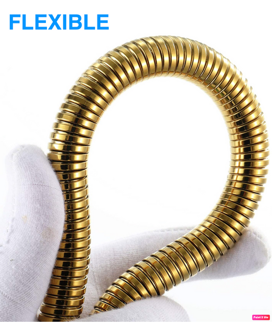 Replacement Handheld Shower Hose Flexbel 60 Inches 150cm Brushed Gold Finish.