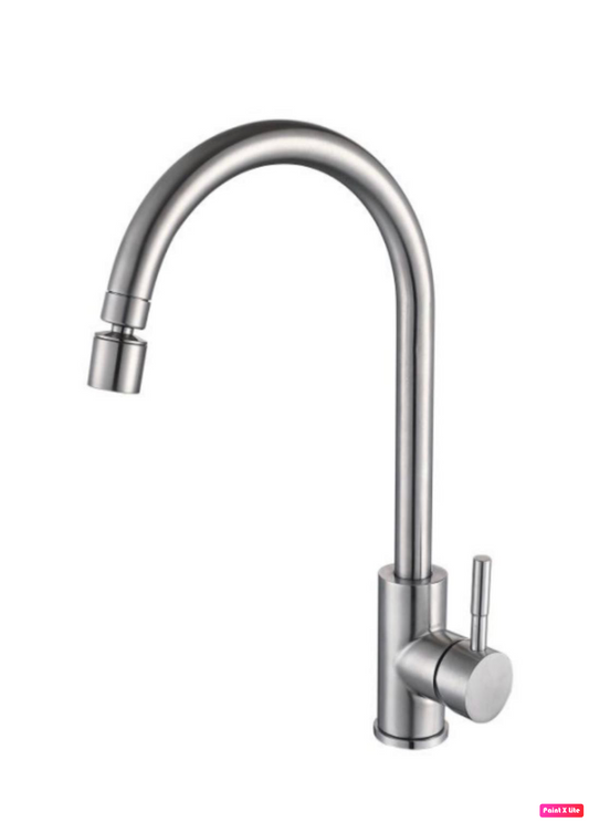 Single Handle Kitchen Faucet Swivel with Movable Spout Brushed Nickel